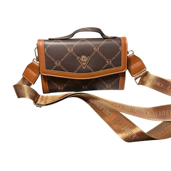 Valentino Orlandi Brown and Tan Crossbody Bag - Picture 2 of 4